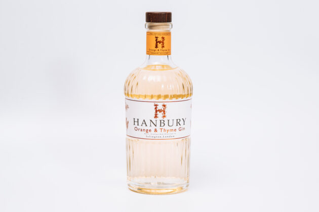 70cl bottle of Hanbury Orange & Thyme Gin