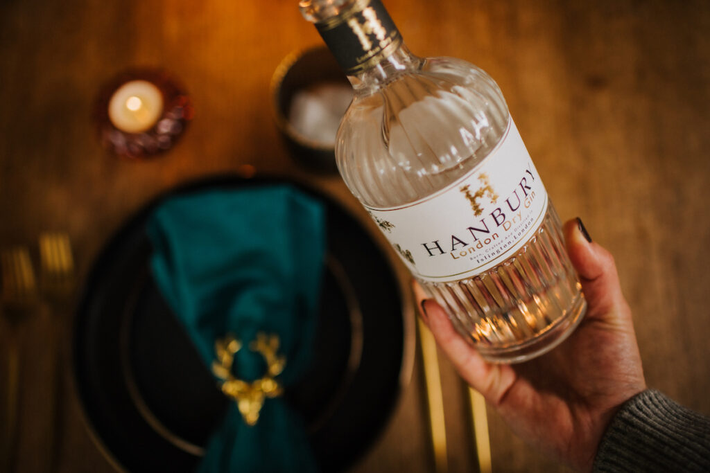 Pouring a glass of Hanbury London Dry Gin